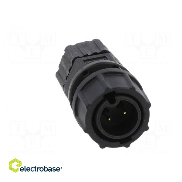 Connector: circular | plug | size B | male | PIN: 2 | 5A | IP67 | 4.5÷6.5mm image 9