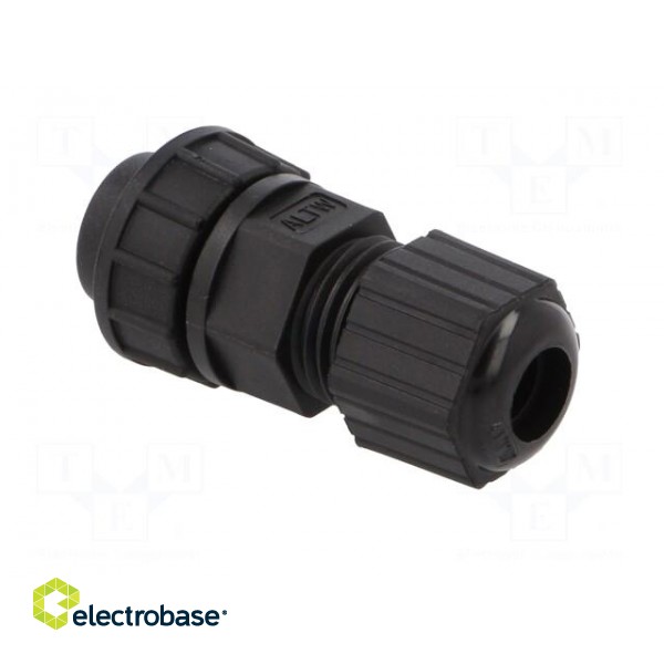 Connector: circular | plug | size D | male | PIN: 2 | gold-plated | 20A image 4