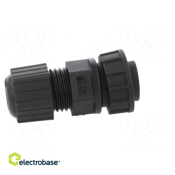 Connector: circular | plug | size D | male | PIN: 3 | gold-plated | 20A image 7