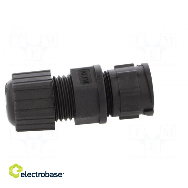 Plug | Connector: circular | size D | male | PIN: 3 | gold-plated | 20A image 7