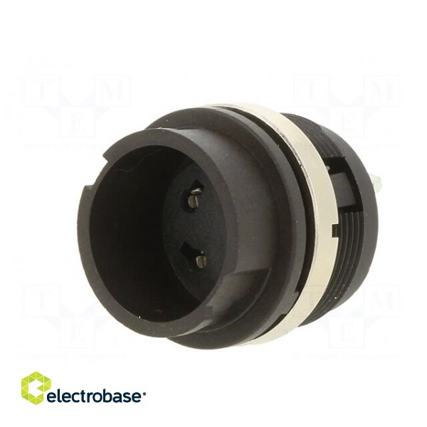 Connector: circular | socket | 678 | female | PIN: 3 | silver plated | 7A image 2