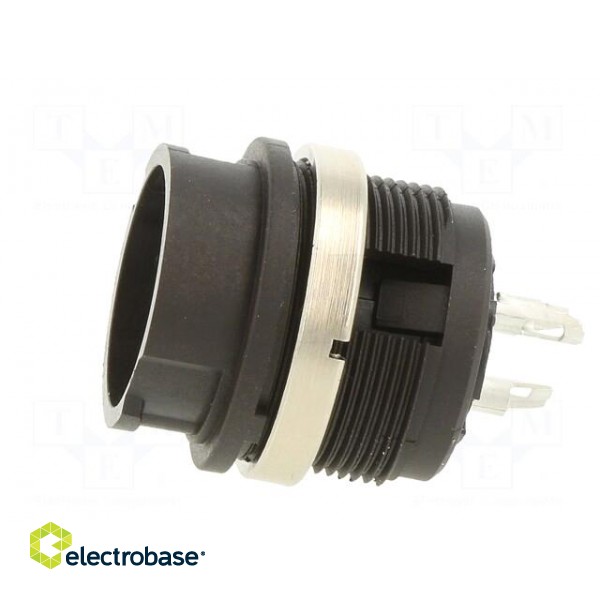 Socket | Connector: circular | 678 | female | PIN: 3 | unshielded | 7A image 3