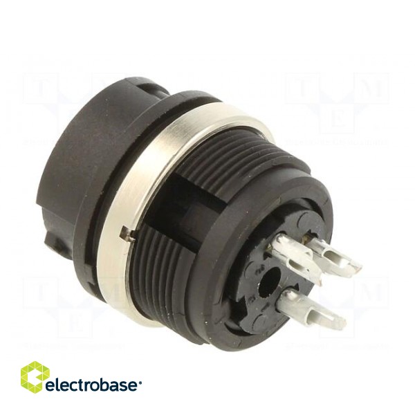 Socket | Connector: circular | 678 | female | PIN: 3 | unshielded | 7A image 4
