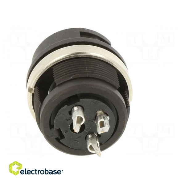 Connector: circular | socket | 678 | female | PIN: 3 | silver plated | 7A image 5