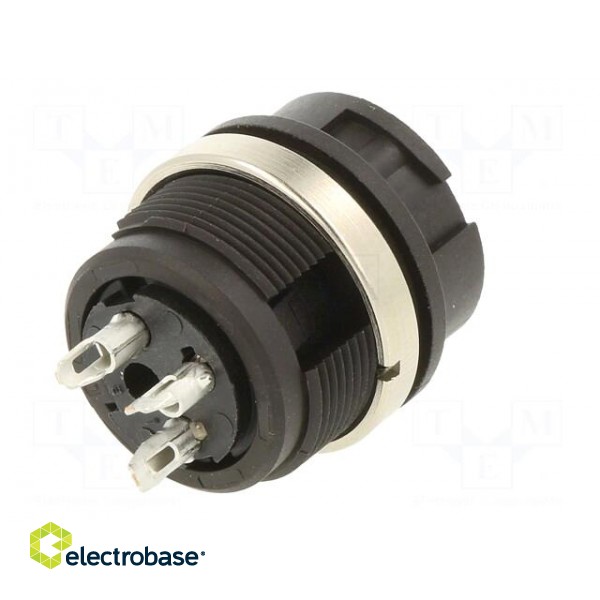 Connector: circular | socket | 678 | female | PIN: 3 | silver plated | 7A image 6