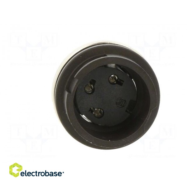 Socket | Connector: circular | 678 | female | PIN: 3 | unshielded | 7A image 9