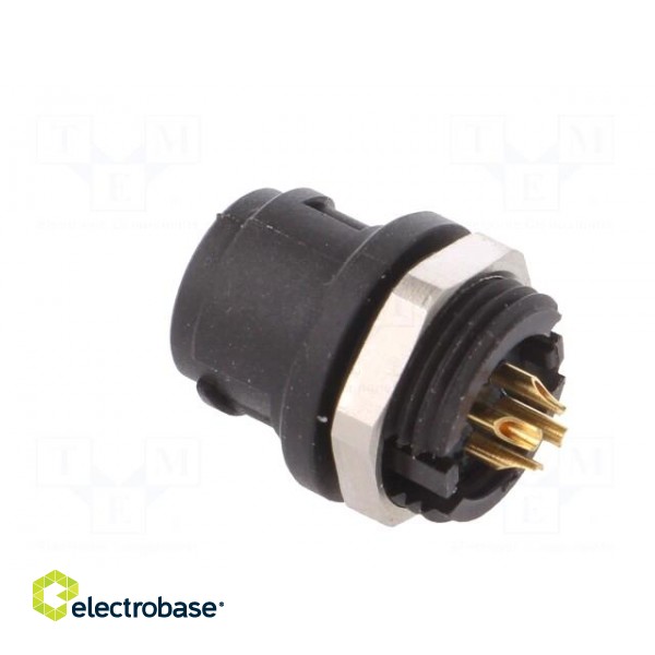 Socket | Connector: circular | 710 | male | PIN: 4 | unshielded | 3A | IP40 фото 4