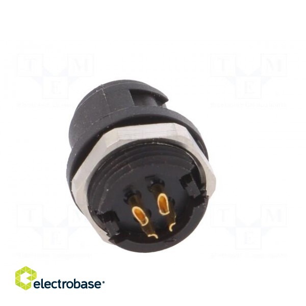 Socket | Connector: circular | 710 | male | PIN: 4 | unshielded | 3A | IP40 image 5