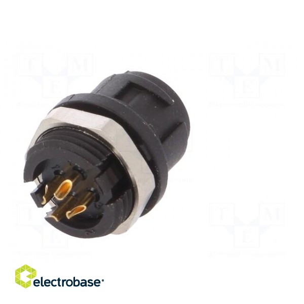 Socket | Connector: circular | 710 | male | PIN: 4 | unshielded | 3A | IP40 image 6