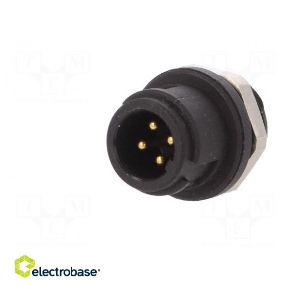 Socket | Connector: circular | 710 | male | PIN: 4 | unshielded | 3A | IP40 фото 2