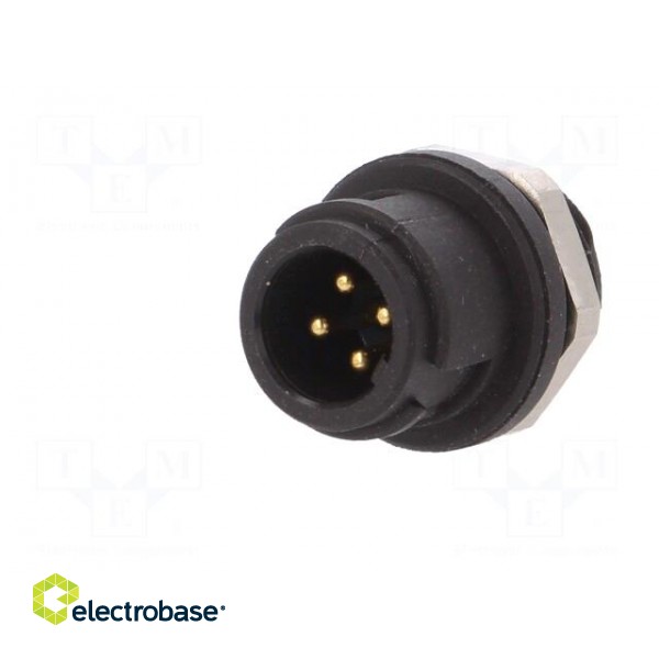 Connector: circular | socket | 710 | male | PIN: 4 | unshielded | 3A | IP40 image 2