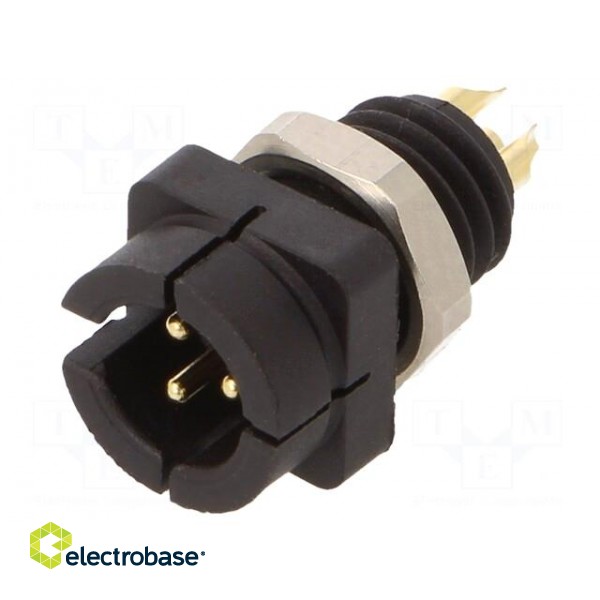 Socket | Connector: circular | 719 | male | 3A | IP40 | 60V | 0.25mm2 | 24AWG image 1