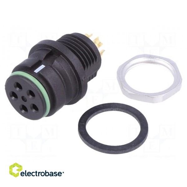 Socket | Connector: circular | 720 | female | PIN: 5 | unshielded | latch image 1