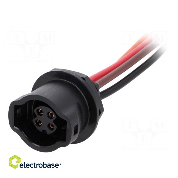 Connector: circular | socket | CB | female | PIN: 4 | push-pull | 10A | IP67