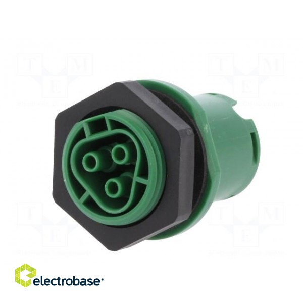 Socket | Connector: circular | female | PIN: 3 | silver plated | 20A image 2