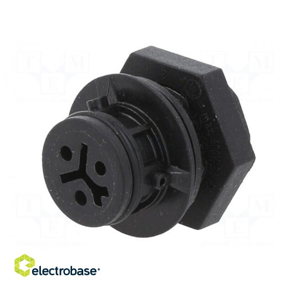 Connector: circular | socket | RST | female | PIN: 3 | silver plated | 8A image 2