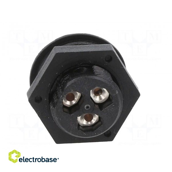 Connector: circular | socket | RST | female | PIN: 3 | silver plated | 8A фото 5