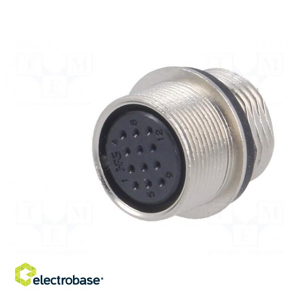 Socket | Connector: circular | HR25 | female | PIN: 12 | threaded joint image 2