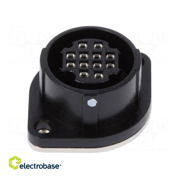 Connector: circular | socket | RP17 | female | PIN: 12 | push-pull | 2A image 1