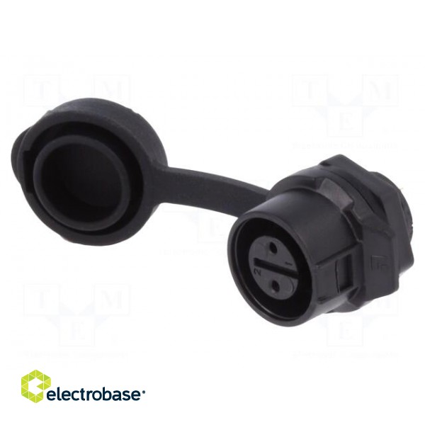 Connector: circular | socket | size 12 | 02 | female | PIN: 2 | for latch image 1