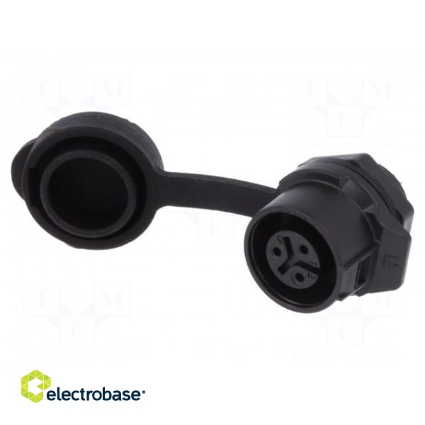 Socket | Connector: circular | size 12 | 02 | female | PIN: 3 | for latch image 1