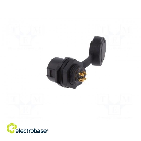 Connector: circular | socket | size 12 | 02 | female | PIN: 4 | for latch image 4