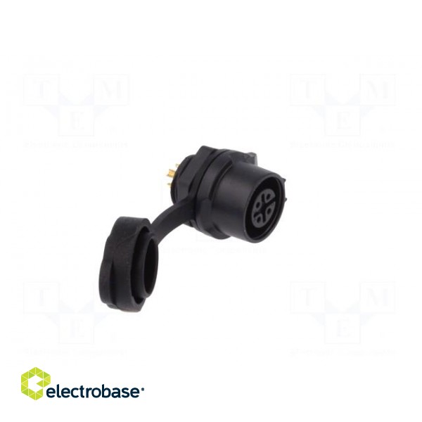 Socket | Connector: circular | size 12 | 02 | female | PIN: 4 | for latch фото 8