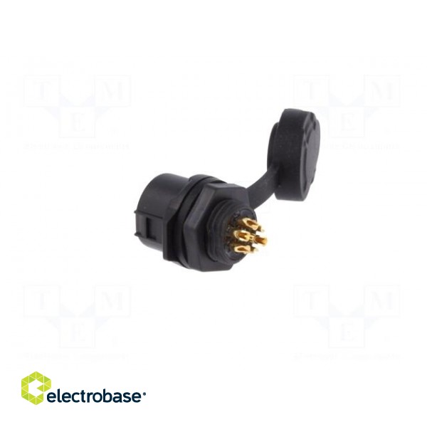 Connector: circular | socket | size 12 | 02 | female | PIN: 7 | for latch image 4