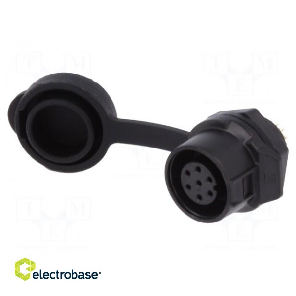 Socket | Connector: circular | size 12 | 02 | female | PIN: 7 | for latch image 1