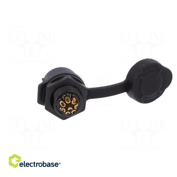 Socket | Connector: circular | size 12 | 02 | female | PIN: 8 | for latch фото 5