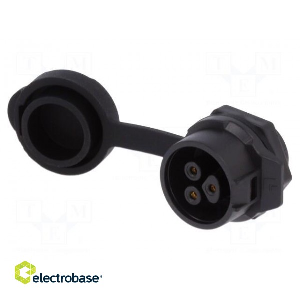 Connector: circular | socket | size 16 | 02 | female | PIN: 3 | for latch image 1