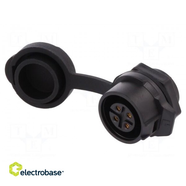 Connector: circular | socket | size 16 | 02 | female | PIN: 4 | for latch image 1