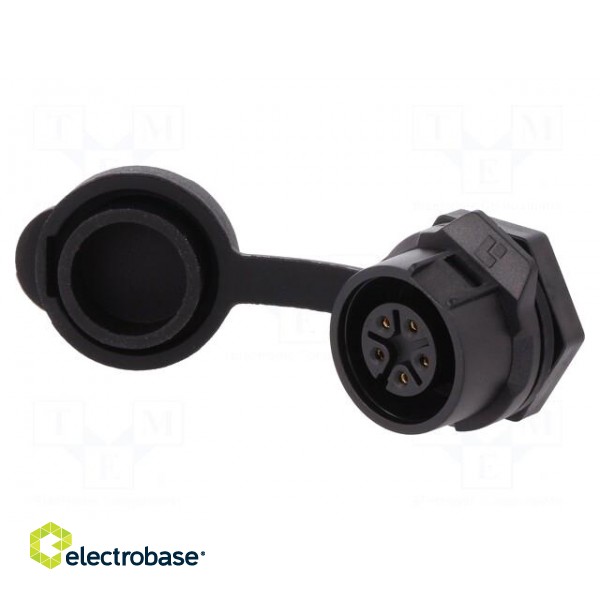 Connector: circular | socket | size 16 | 02 | female | PIN: 5 | for latch image 1