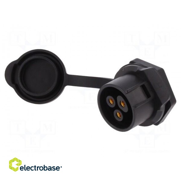 Socket | Connector: circular | size 20 | 02 | female | PIN: 3 | for latch paveikslėlis 1