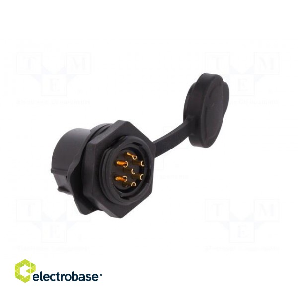 Connector: circular | socket | size 20 | 02 | female | PIN: 7 | for latch image 4