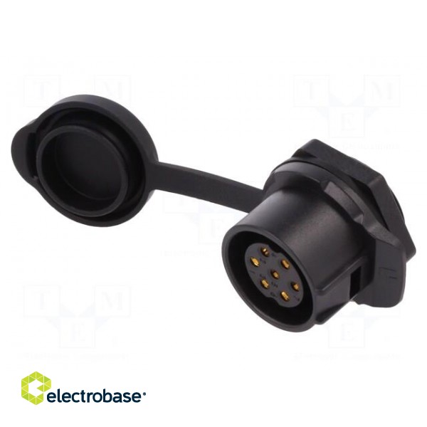 Socket | Connector: circular | size 20 | 02 | female | PIN: 7 | for latch image 1