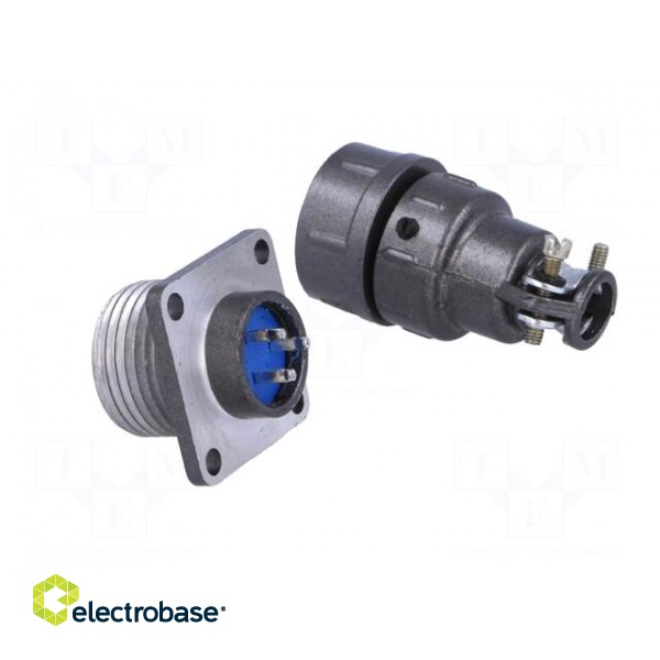 Socket,plug | Connector: circular | DS1110-06 | male,female | PIN: 3 фото 4