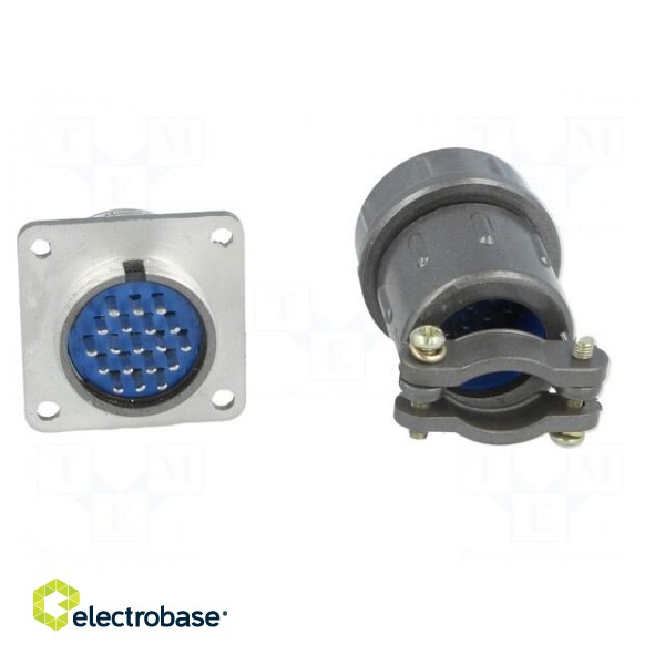 Socket,plug | Connector: circular | DS1110-07 | male,female | PIN: 19 image 5