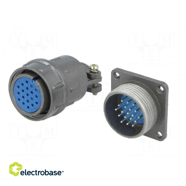 Socket,plug | Connector: circular | DS1110-07 | male,female | PIN: 19 image 2