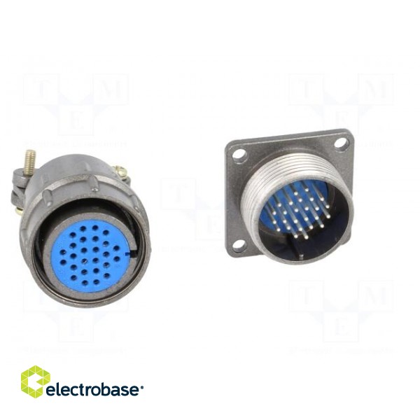 Connector: circular | socket,plug | DS1110-07 | male,female | PIN: 26 фото 9