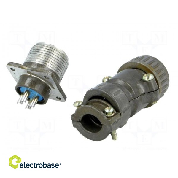 Connector: circular | socket,plug | DS1110-08 | male,female | PIN: 4 image 6