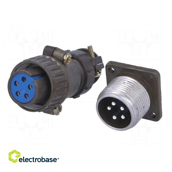 Connector: circular | socket,plug | DS1110-08 | male,female | PIN: 5 image 2