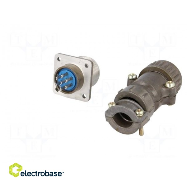 Socket,plug | Connector: circular | DS1110-08 | male,female | PIN: 7 image 6