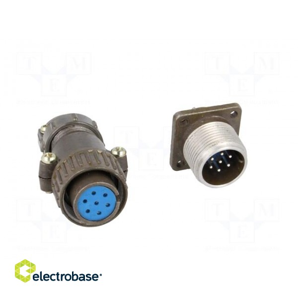 Socket,plug | Connector: circular | DS1110-08 | male,female | PIN: 7 image 9