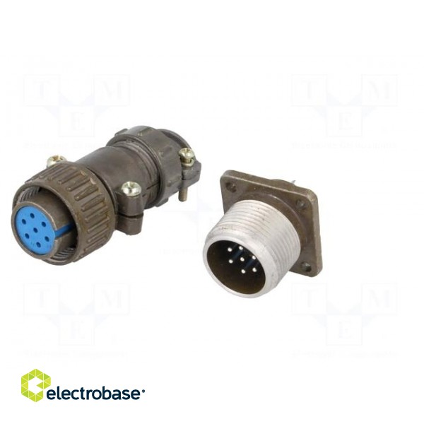 Socket,plug | Connector: circular | DS1110-08 | male,female | PIN: 7 image 2