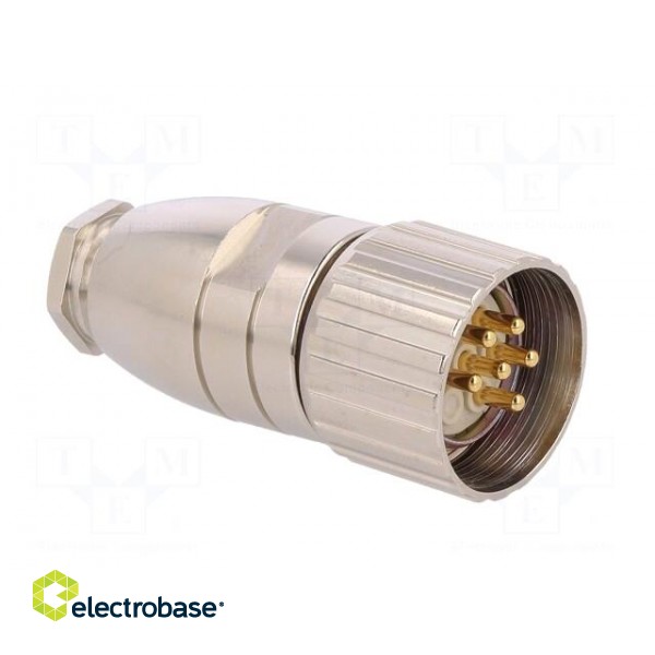 Connector: M23 | plug | 623 | male | PIN: 6 | unshielded | gold-plated | 20A фото 8
