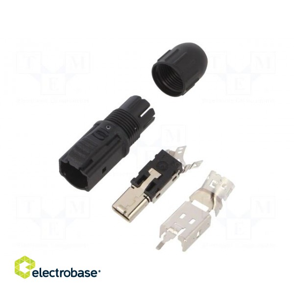 Connector: Single Pair Ethernet | plug | T1 Industrial | male | PIN: 2