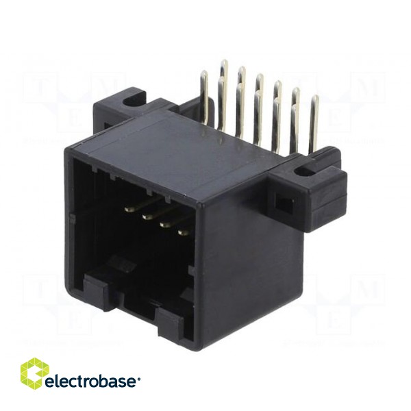 Connector: wire-board | .040 MULTILOCK | male | socket | on PCBs | THT image 1