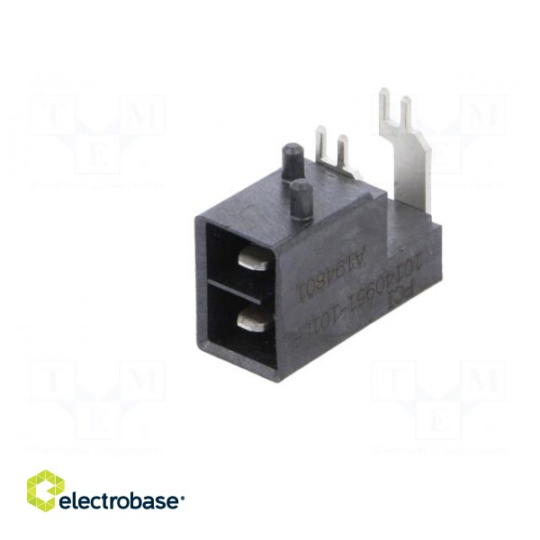Socket | Connector: wire-board | VerIO™ | male | PIN: 2 | on PCBs фото 2