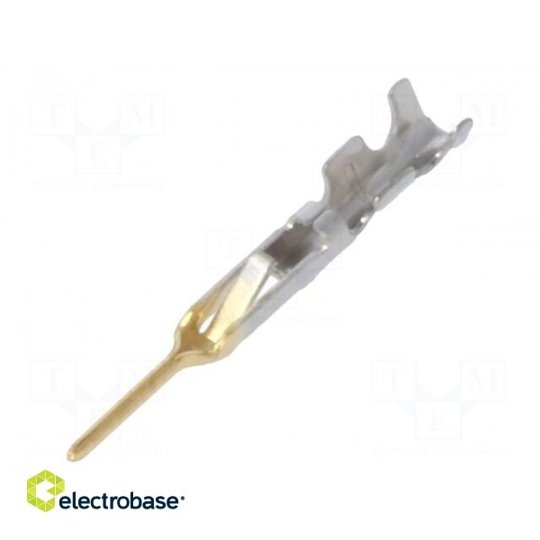 Contact | male | gold-plated | 30AWG | HR25 | crimped | for cable | 1A